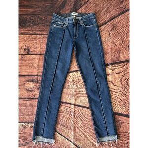 PAIGE Vintage Julia Jeans Felice Wash Fray Hem Women's Size 25 Denim